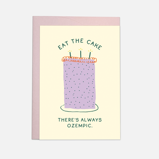 Kaart Blanche - Eat the cake - wenskaart: Single
