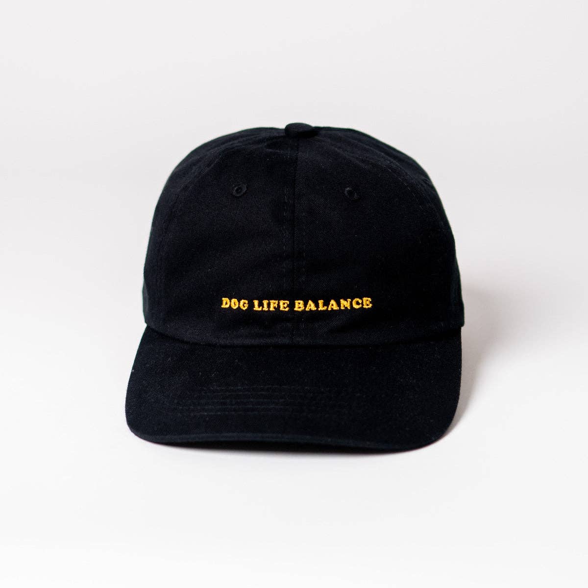 arrel - responsible apparel - Dog Life Balance Premium unisex dad cap - zwart en oranje