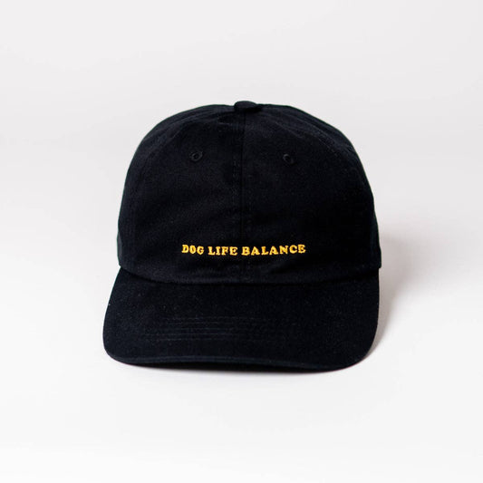 arrel - responsible apparel - Dog Life Balance Premium unisex dad cap - zwart en oranje