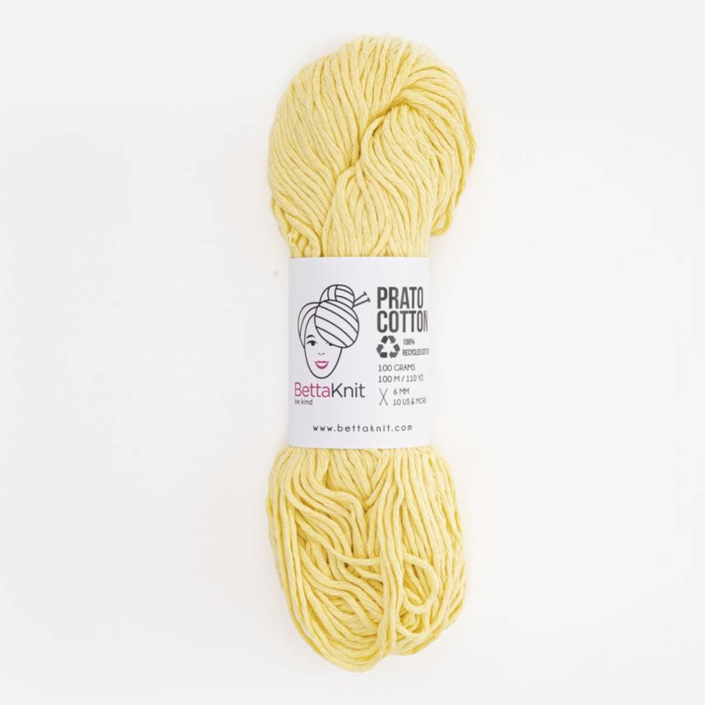 BettaKnit - Prato Cotton, katoengaren verkregen uit gerecycled afval: Roos