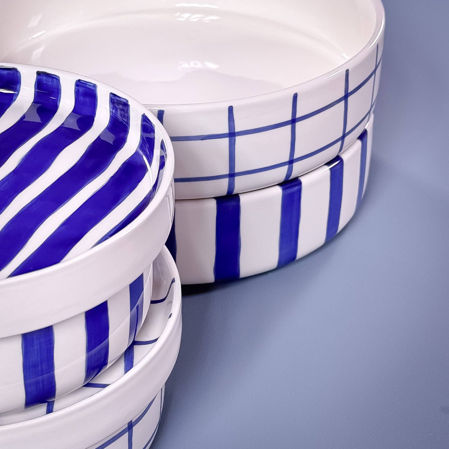 Magazin Minori - Beaker stripes - zee blauw