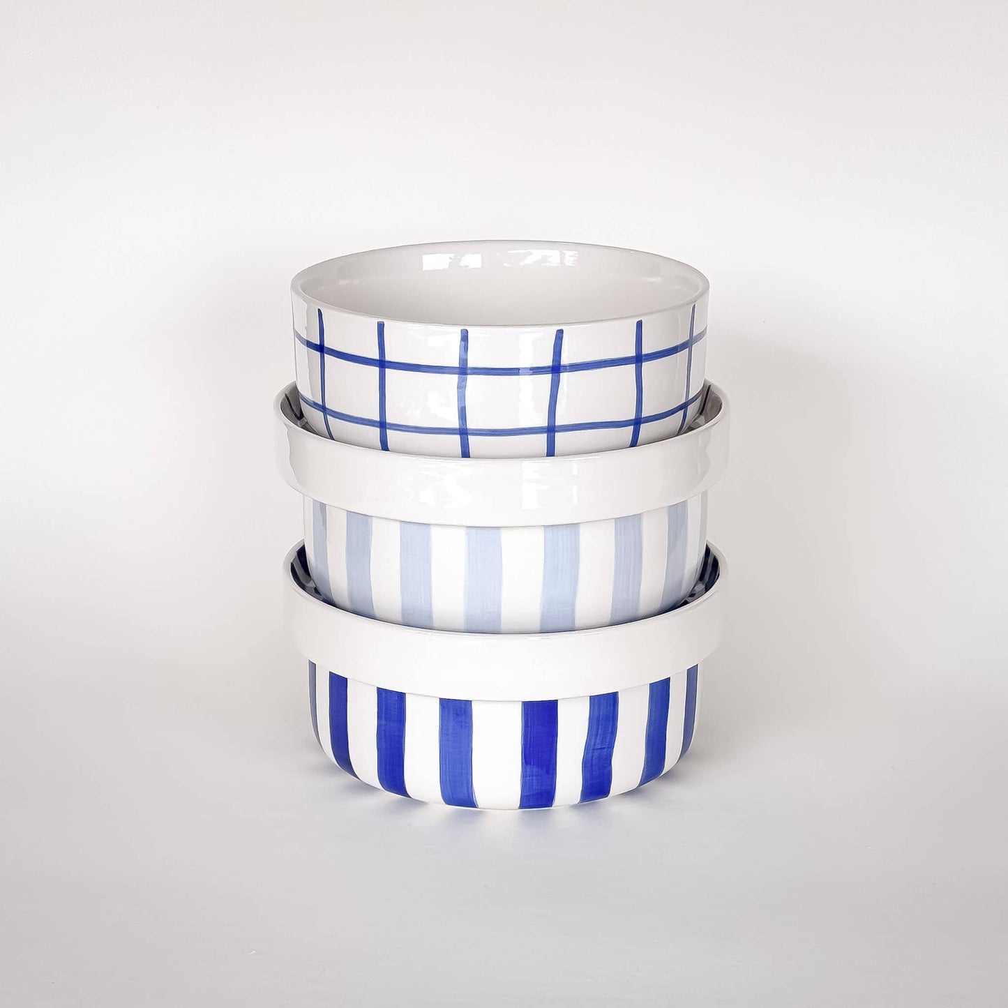Magazin Minori - Teller klein Stripes - morning azzurro