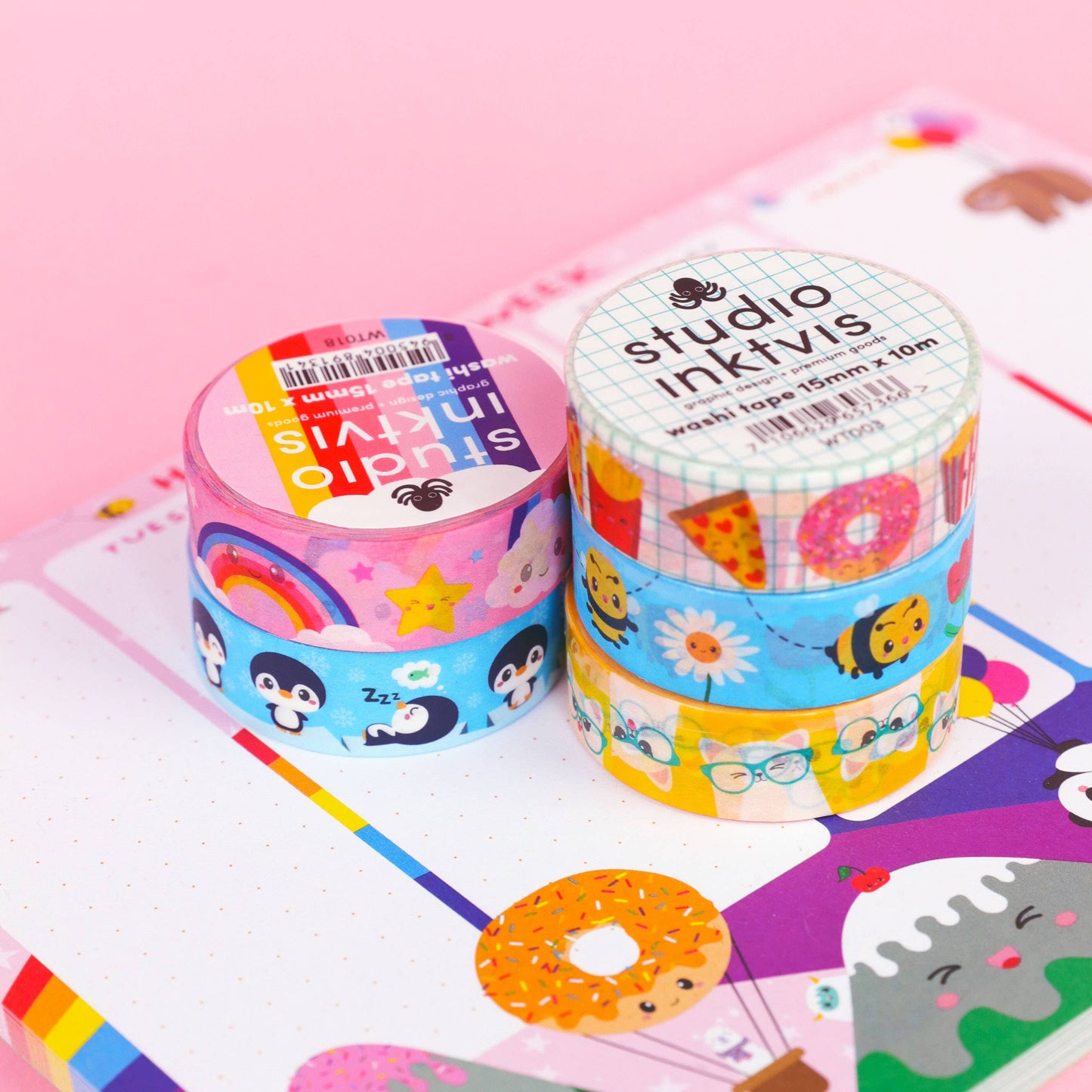 Studio Inktvis B.V. - Washi tape met wolk en regenboog