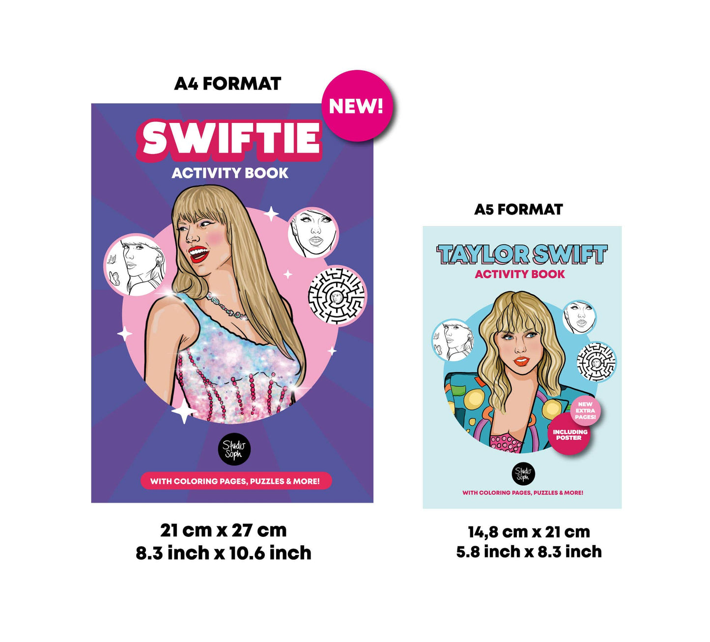 Studio Soph (We Pay Your Import Fees - We Ship DDP) - Swiftie activiteitenboek A4