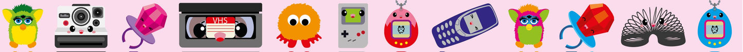Studio Inktvis B.V. - Washi tape met 90's popcultuur iconen - retro vintage design