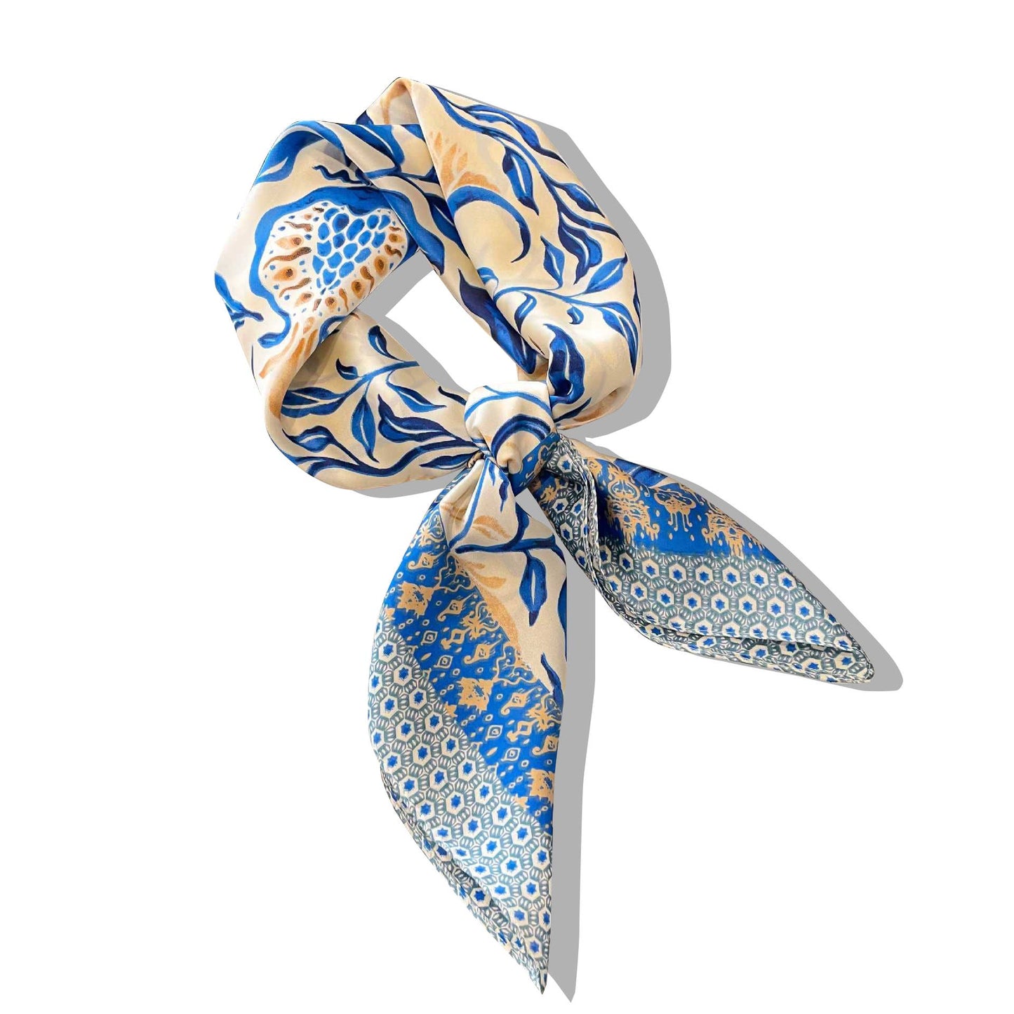 Lourens Exclusive - Sjaaltje - trendy kleurrijk - 70 x 70cm - silk