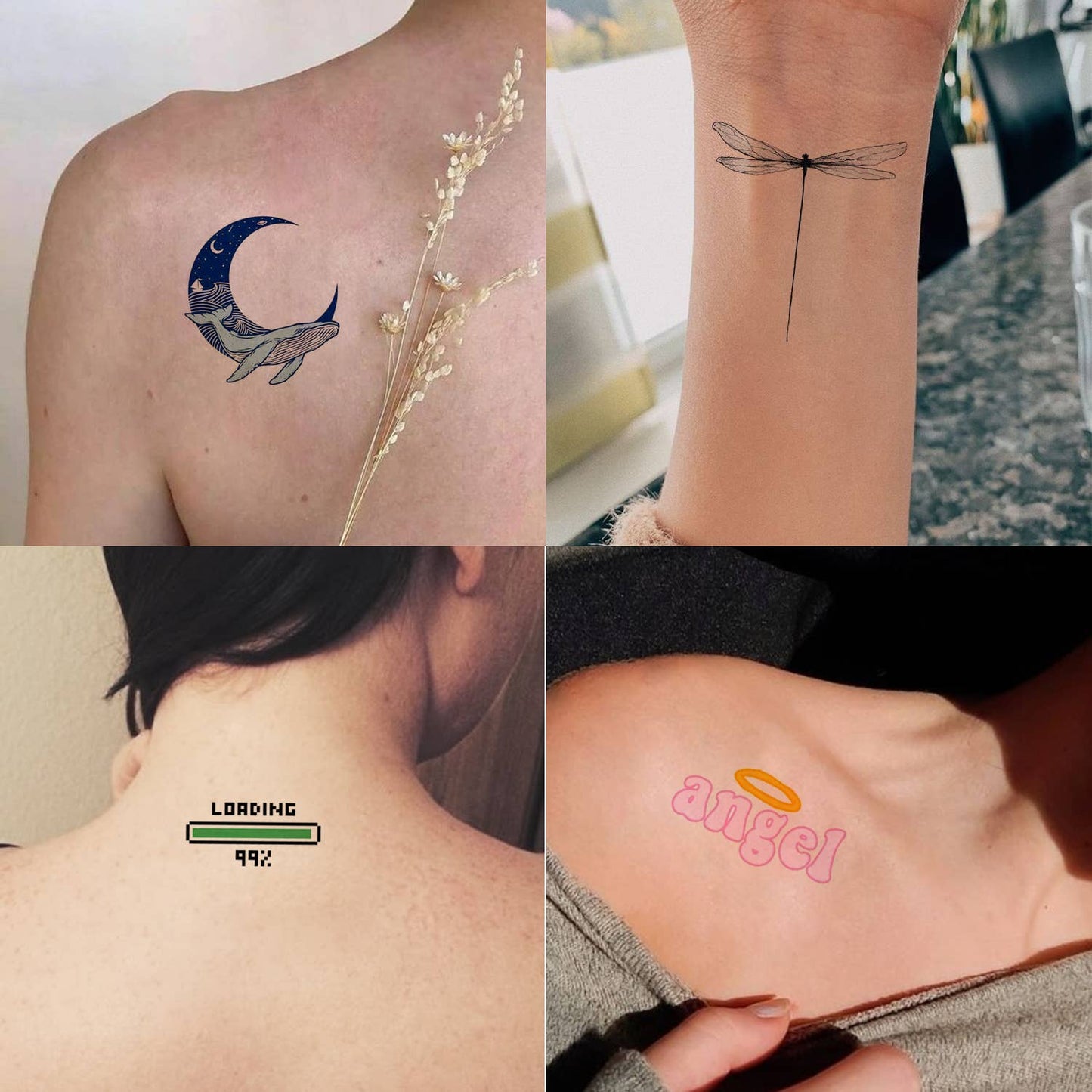Awaken - AWAKEN tijdelijke gekleurde tatoeages JT-CL: S1+S2 (16 stuks)