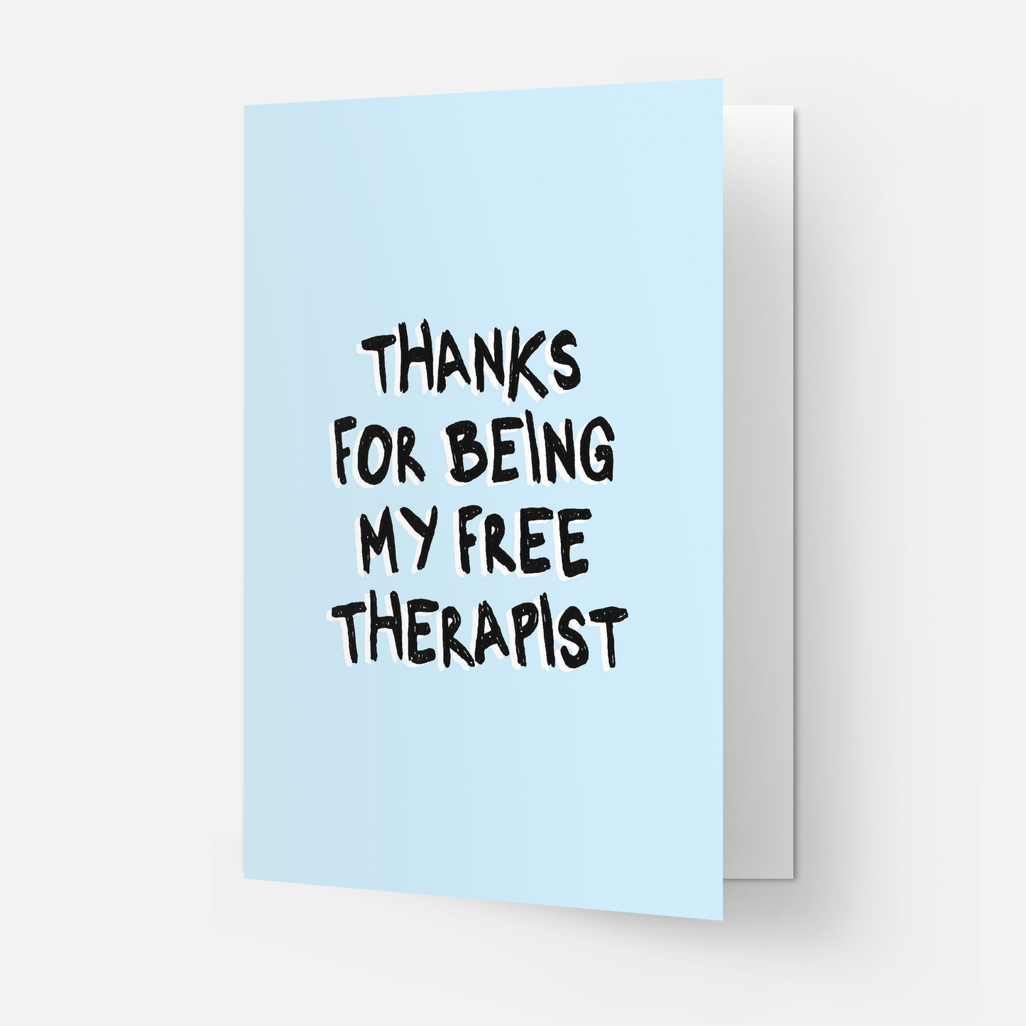 Kaart Blanche - Free therapist greeting card: Single