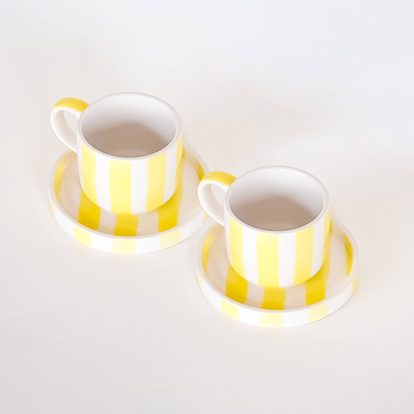 Magazin Minori - Espresso Stripes - beach yellow (set van 2, totaal 4 stuks)