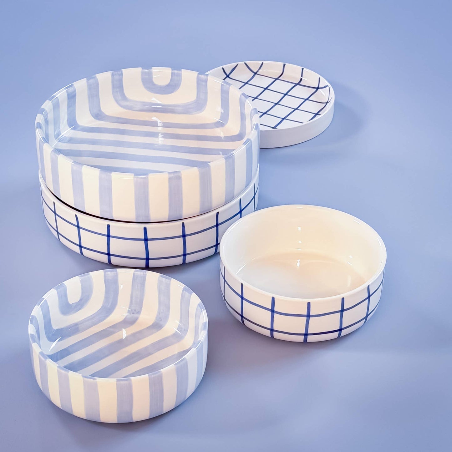 Magazin Minori - Bowl Stripes - morning azzurro