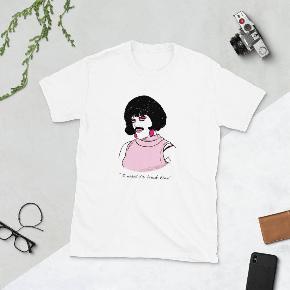 El loco del Pelo Rizo - Queen unisex t-shirt: M