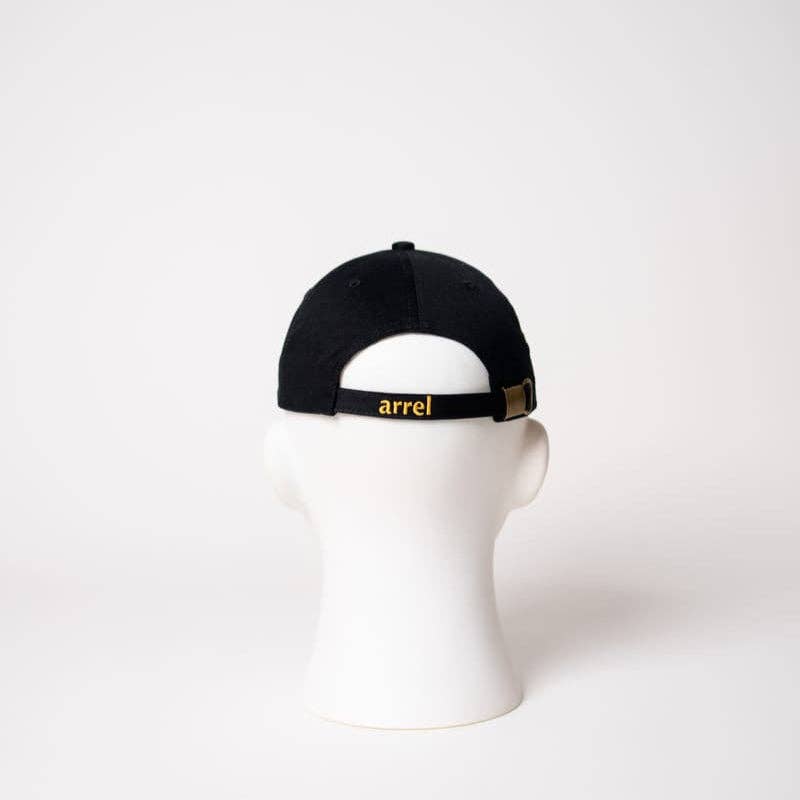 arrel - responsible apparel - Dog Life Balance Premium unisex dad cap - zwart en oranje