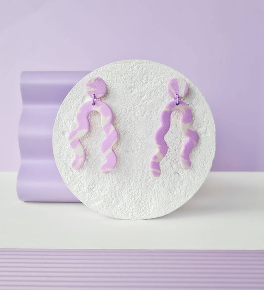 Mono - Handgemaakte Polymeerklei Oorbellen Memphis Bauhaus