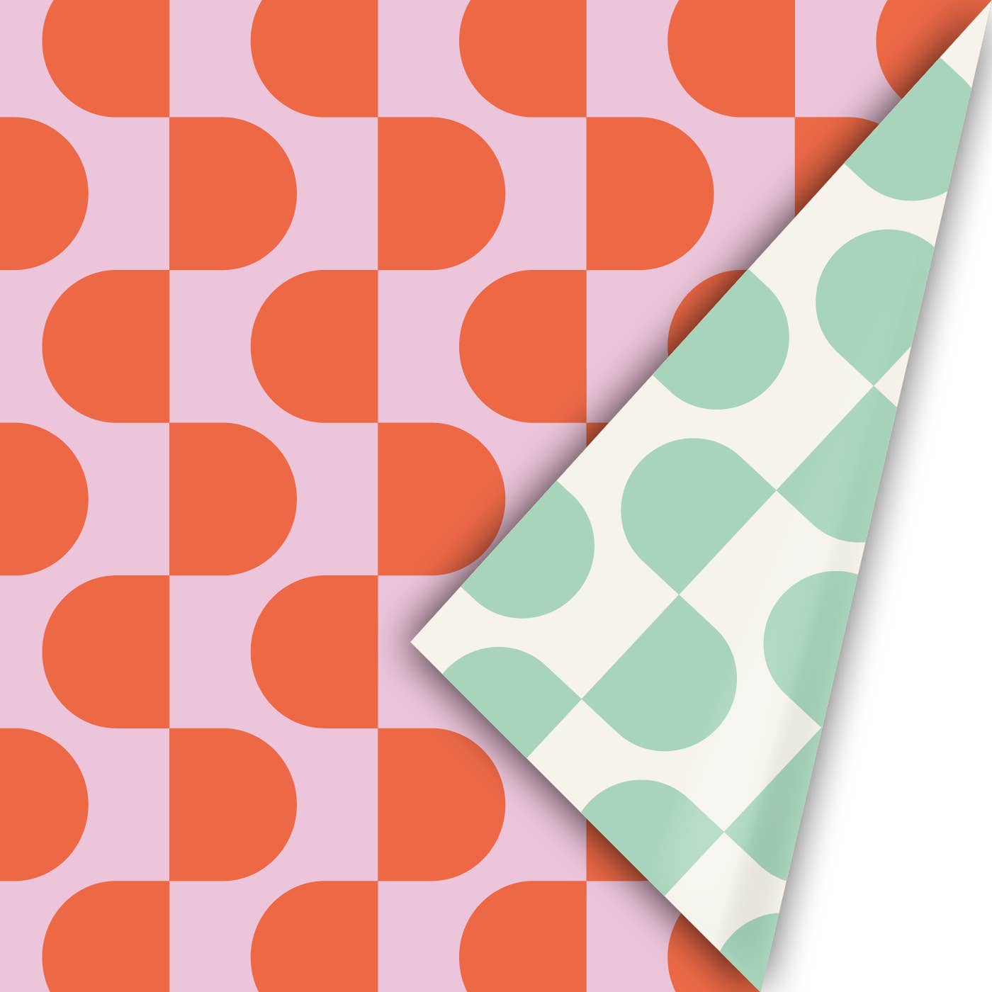 CollectivWarehouse - Chunky Curves – Rollen cadeaupapier: Colorful