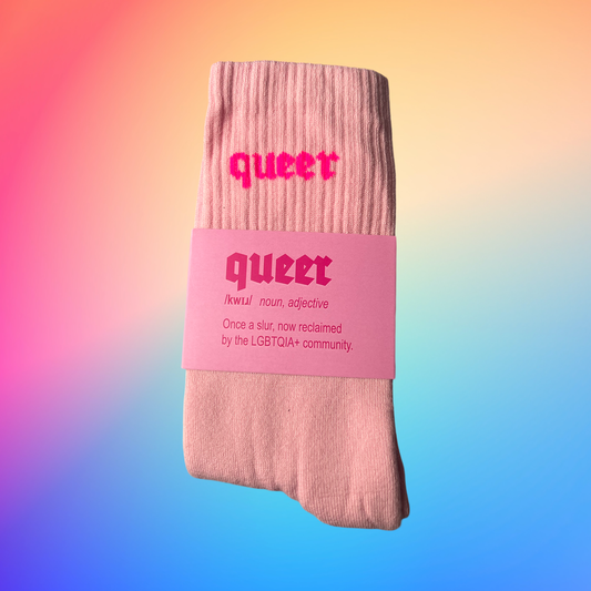 Keller Kreuzberg GmbH - QUEER sokken roze met neonroze: 42-46