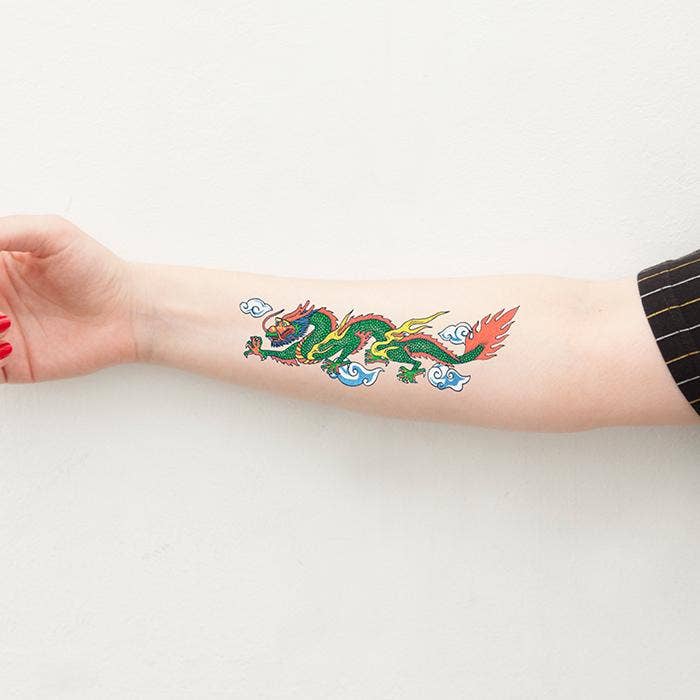 Tattoonie - DRAGON LEGEND tijdelijke tatoeages (set van 2)