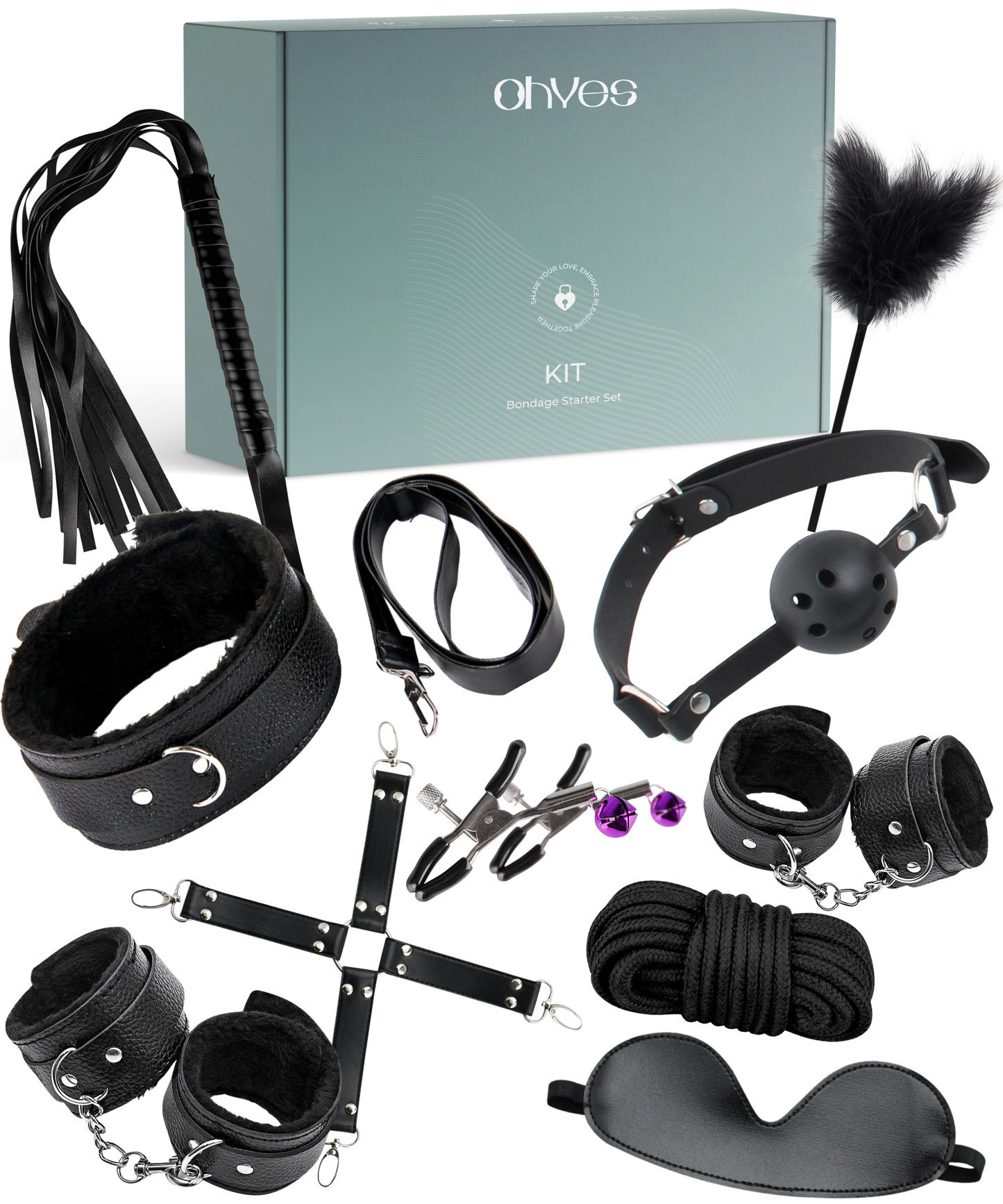 ohyes - BDSM Bondageset met 13 stuks spannende speelgoed