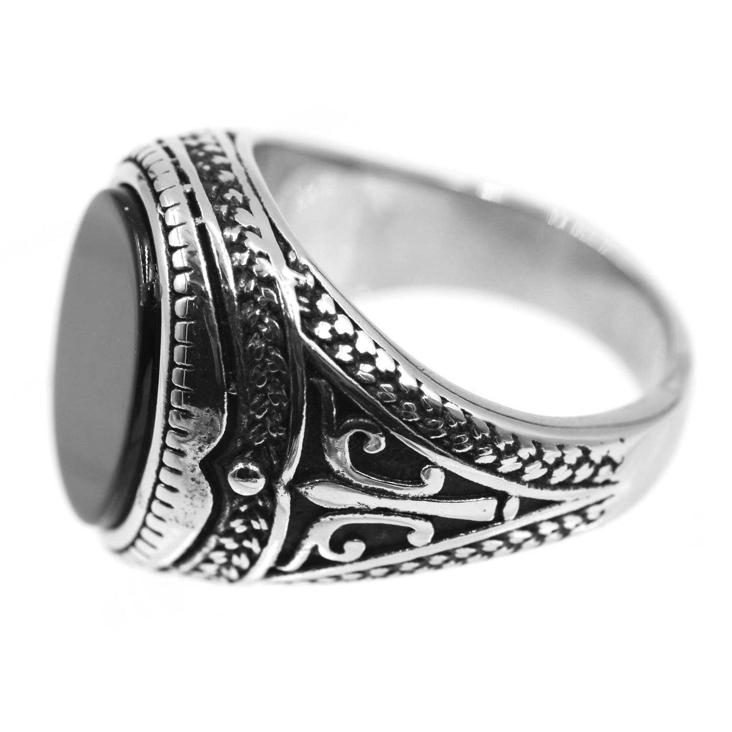 Awaken - Zwarte stenen ring A-517: 10
