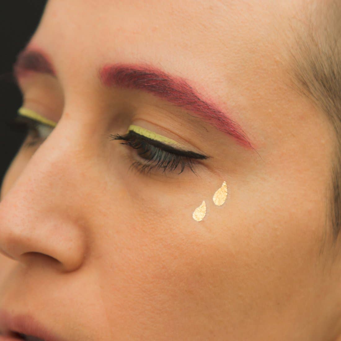 Tattoonie - Golden Tears tijdelijke tattoo (set van 2)