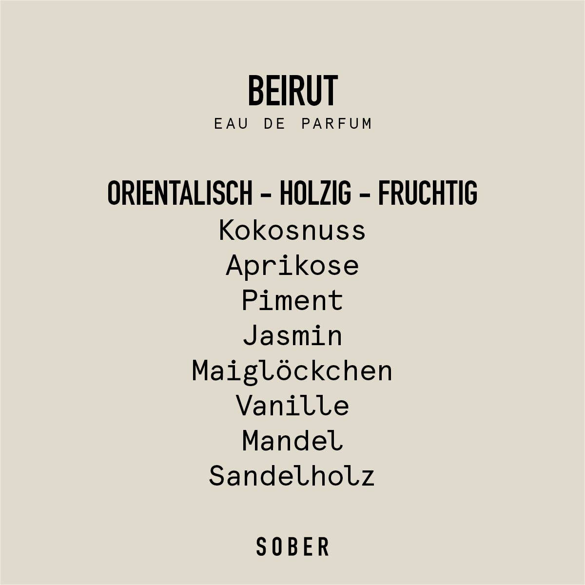 sober - BEIRUT - Eau de Parfum