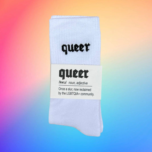 Keller Kreuzberg GmbH - QUEER Sokken wit/zwart: 42-46