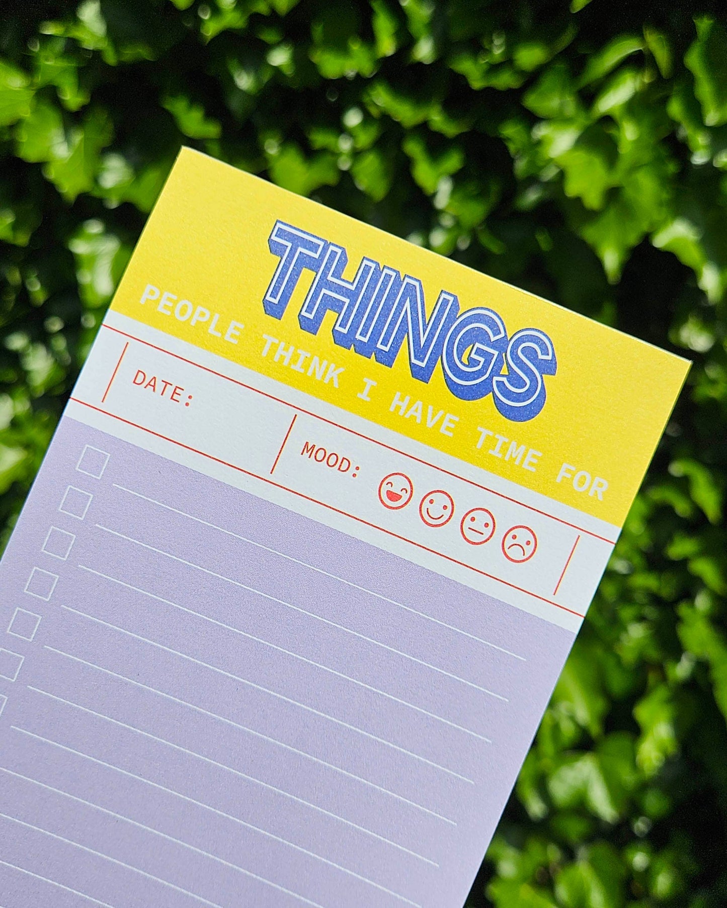 Studio Inktvis B.V. - Things people think I have time for - notitieblok voor takenlijst