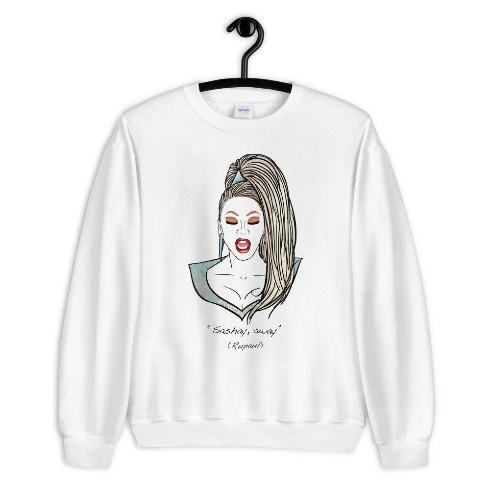 El loco del Pelo Rizo - Sweatshirt, uniseks, Rupaul: Sport grijs / M