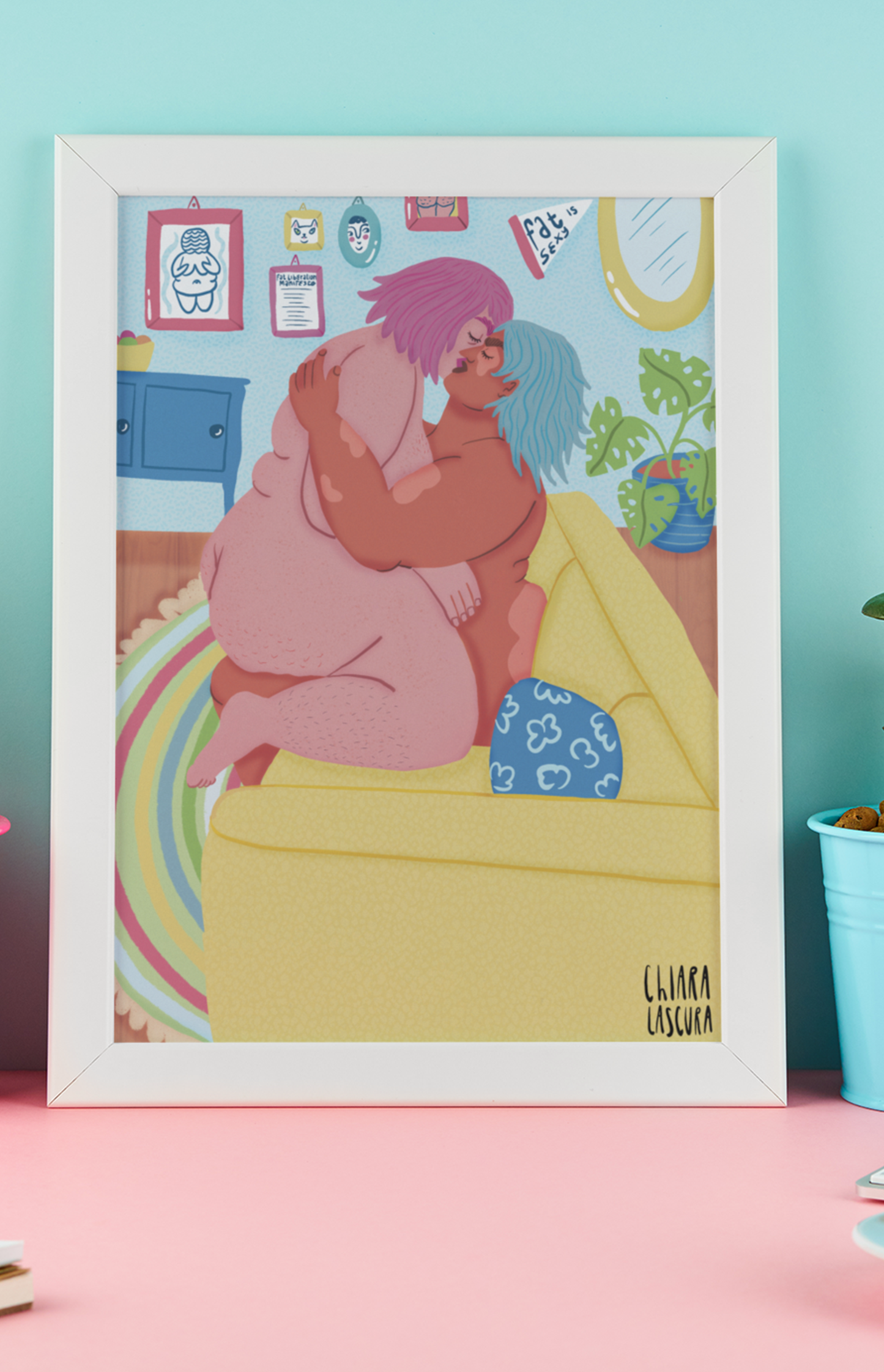Chiaralascura - Stampa - Fat queer lovers: Senza kroonlijst / A3