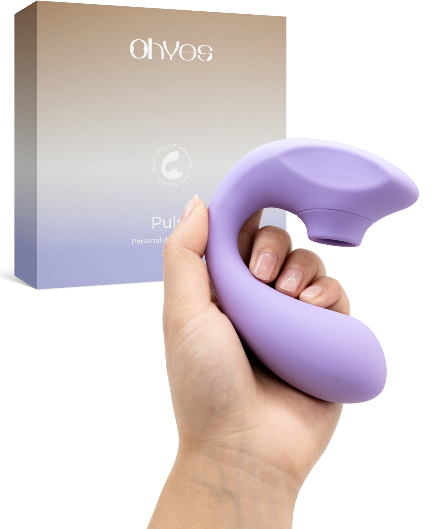 ohyes - OHYES Pulse dubbele vibrator met luchtdruk en G-spot stimulatie: Beige