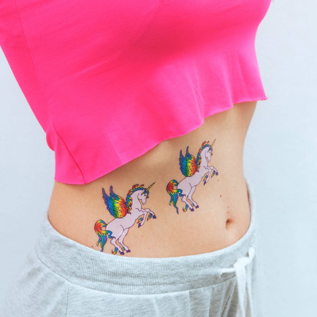 Tattoonie - UNICORN tijdelijke tattoo (set van 2)
