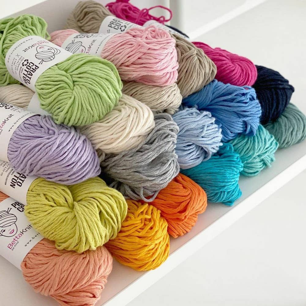 BettaKnit - Prato Cotton, katoengaren verkregen uit gerecycled afval: Laguna