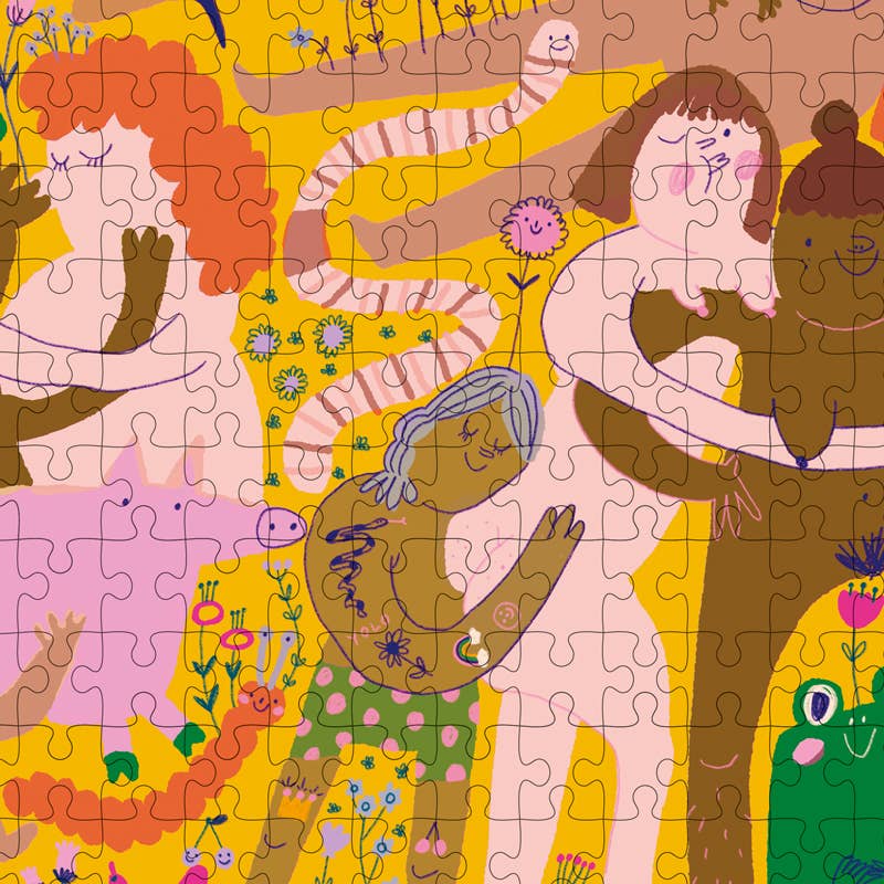 Wonderpieces - »Everybody Has a Body« puzzel | Illustratie van Slinga