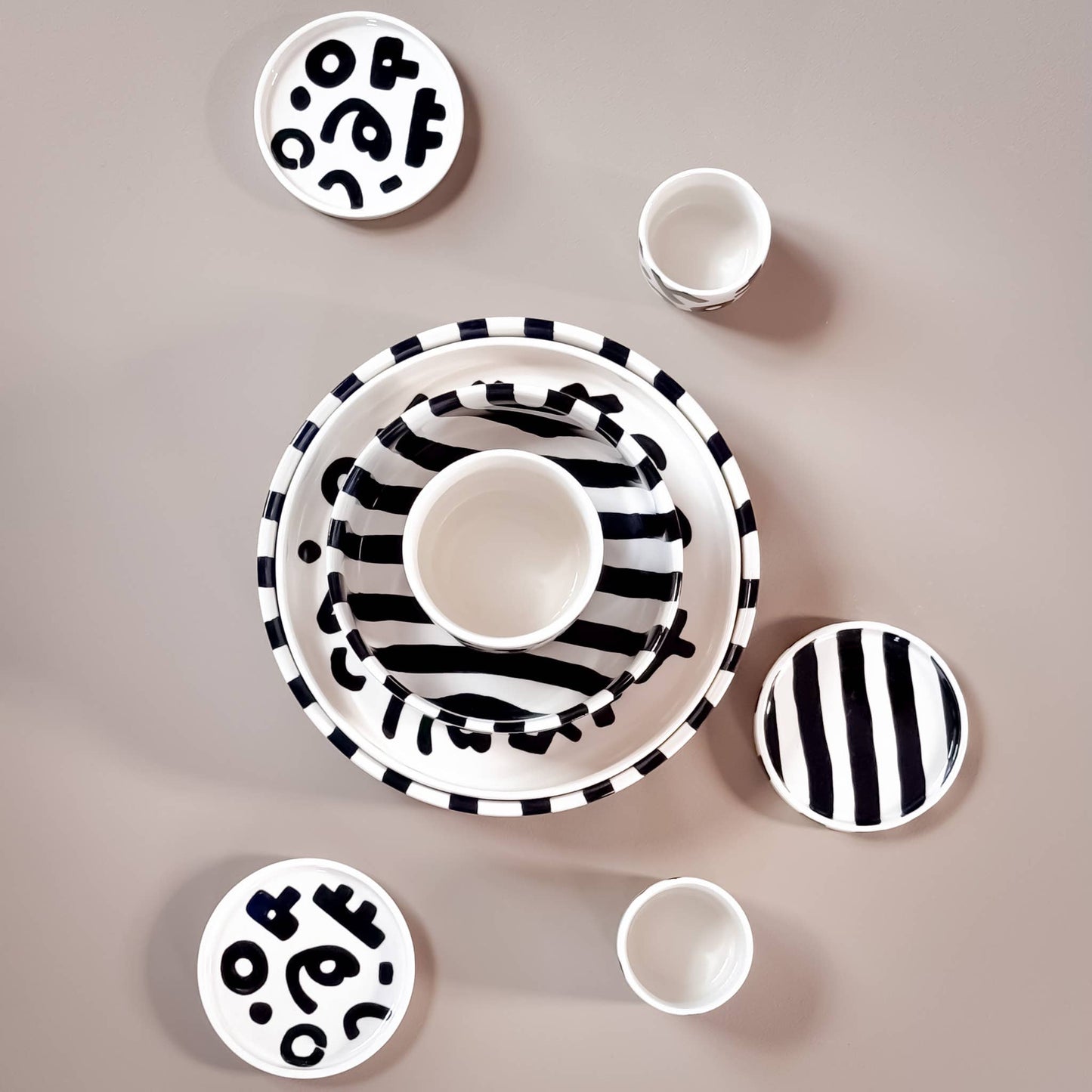 Magazin Minori - Espresso Tokyo - vulkaanzwart (set van 2, 4 stuks)