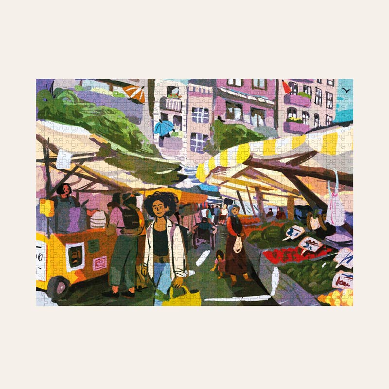 Wonderpieces - Puzzel 'Community Space' met illustratie van Ayşe Klinge