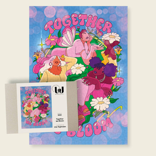 Wonderpieces - Puzzel 'Together We Bloom' met illustratie van Lisa Tegtmeier