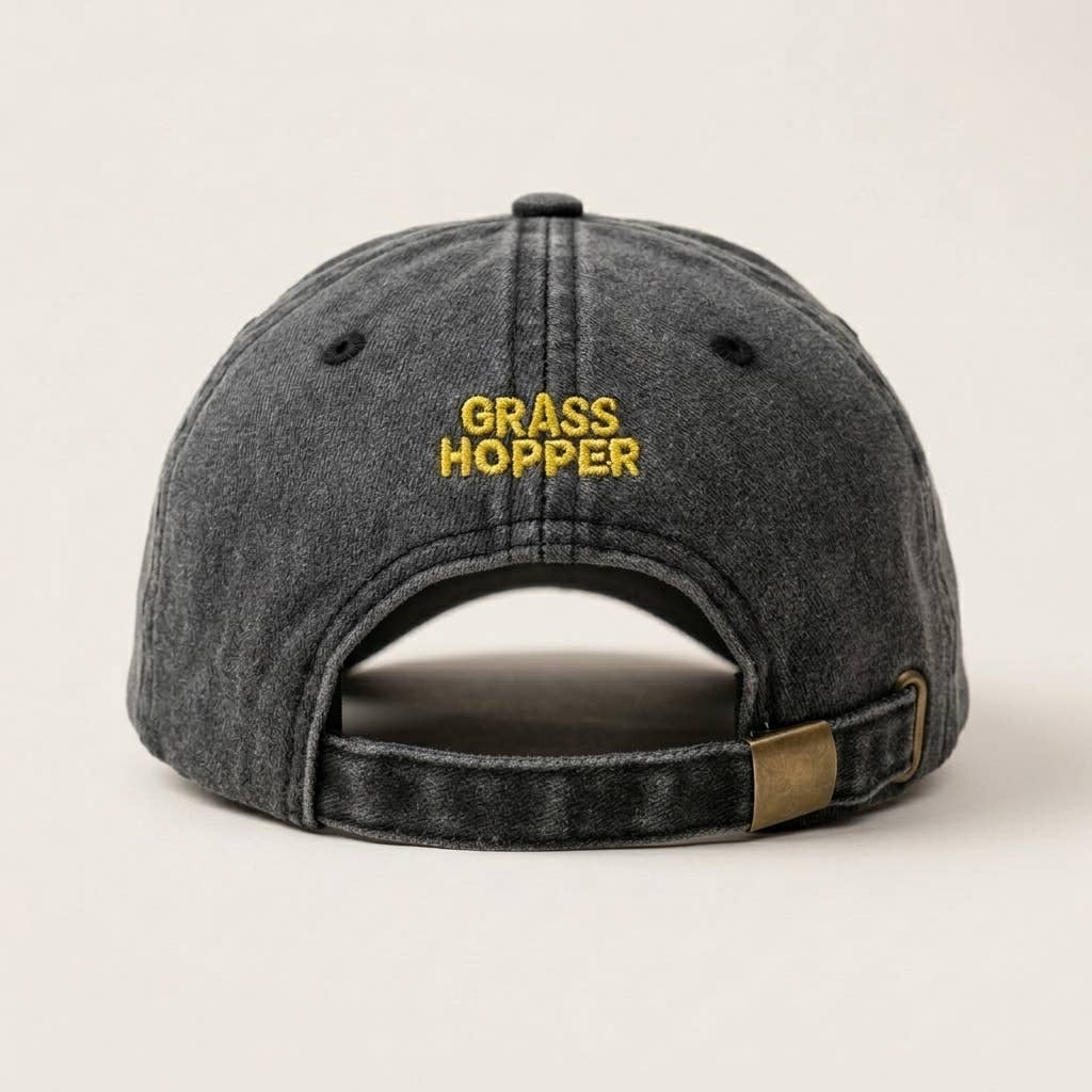 Grasshopper - Berlin Calling groene geborduurde pet: Blauw