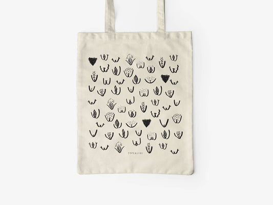 typealive - Katoenen tas met Vulvarines-print