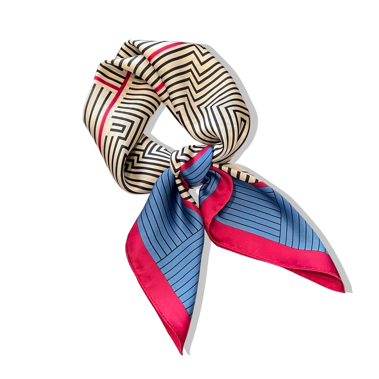 Lourens Exclusive - Sjaaltje - trendy kleurrijk - 70 x 70cm - silk