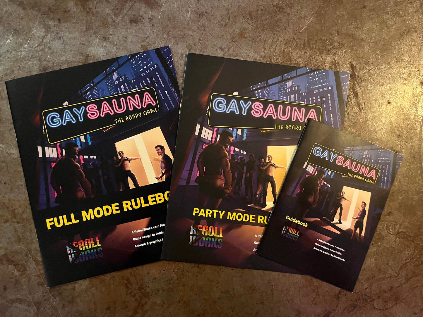 ReRoll Works - Gay Sauna Het Bordspel v2 - Engels - RRW010