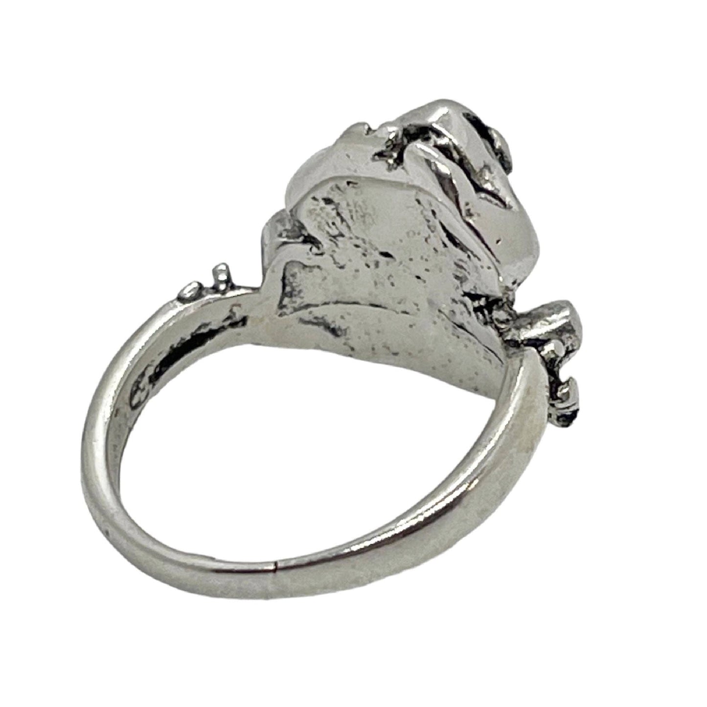 Gloria Mago - Ring met kikkerdesign verguld met 7 micron sterling zilver, maat 12