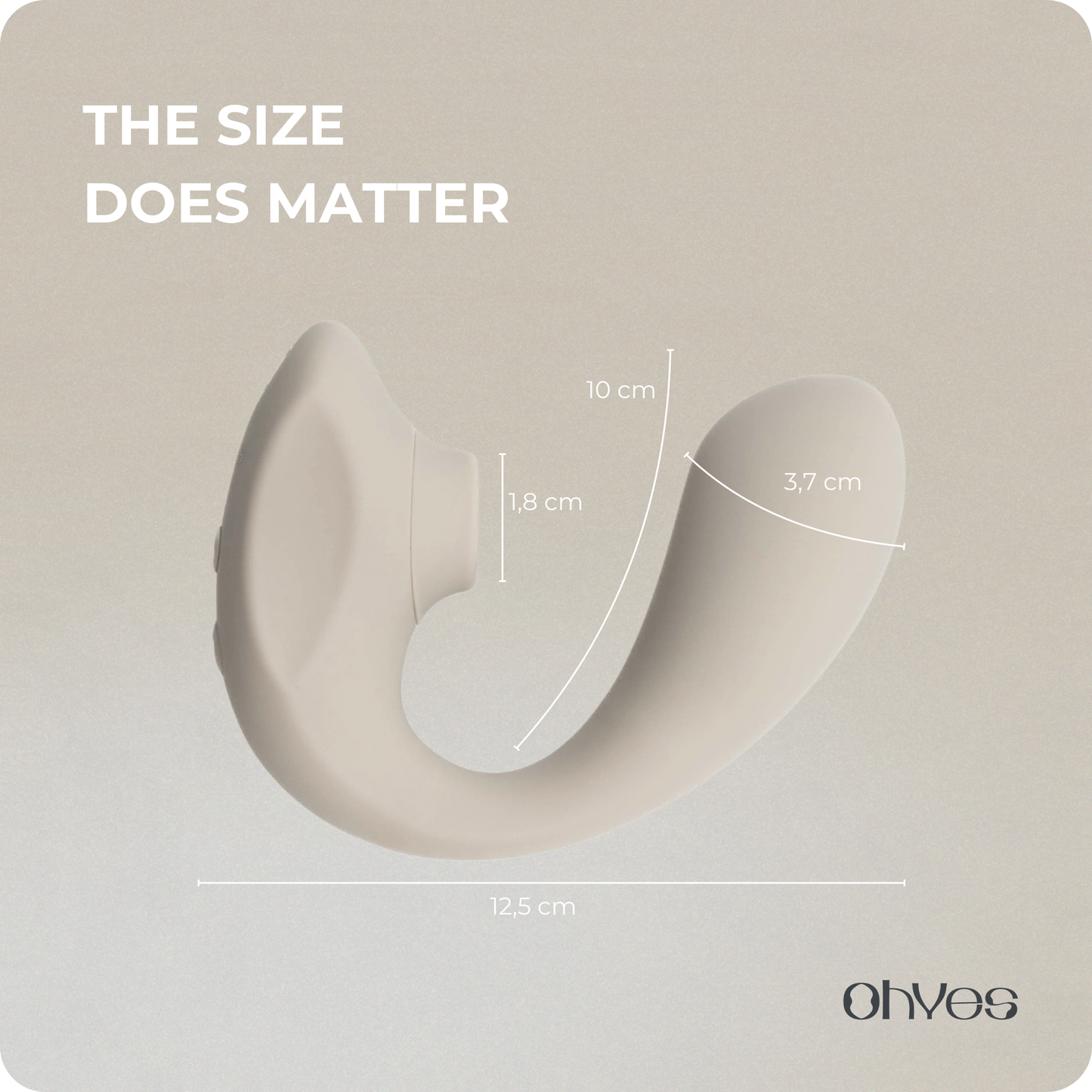 ohyes - OHYES Pulse dubbele vibrator met luchtdruk en G-spot stimulatie: Beige