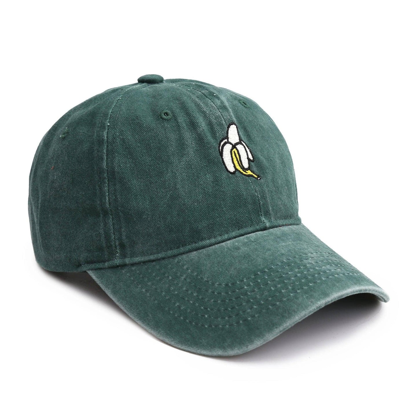 Made By Nami - Basecap met gebruikte look - Green Banana