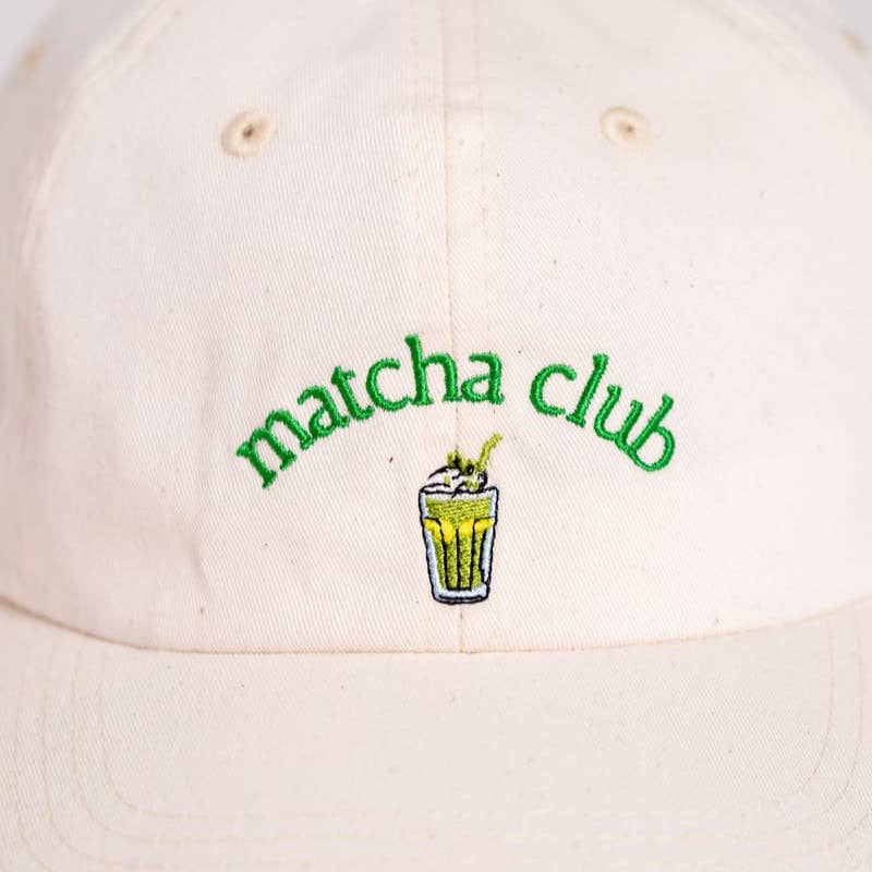 arrel - responsible apparel - Matcha club Premium Dad Cap - beige & groen