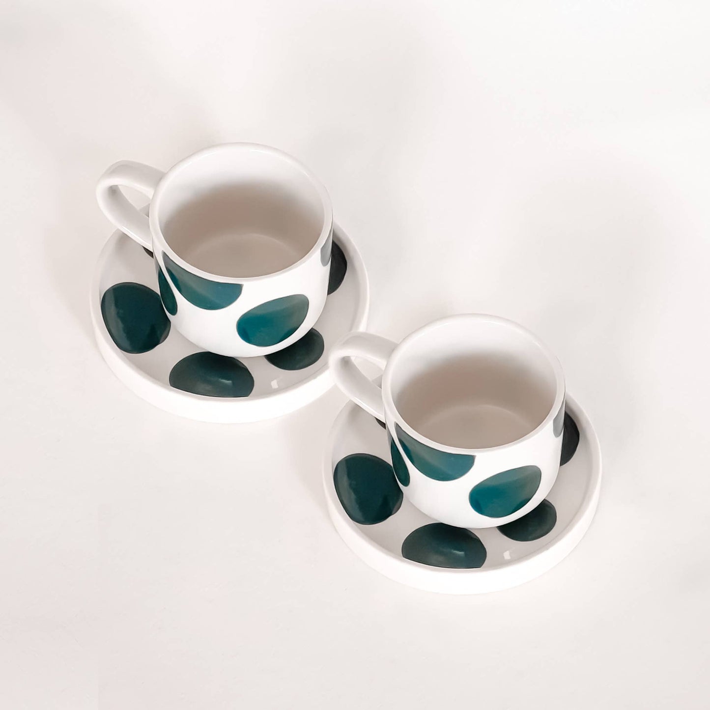 Magazin Minori - Espresso Dots - zacht groen (2-delige set - 4 stuks)