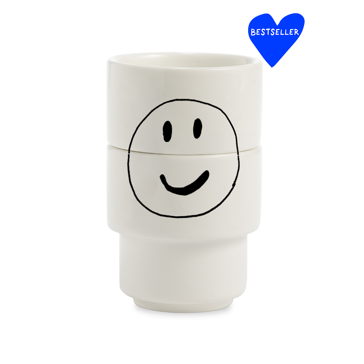 helen b - Eierdop smiley (set van 2)