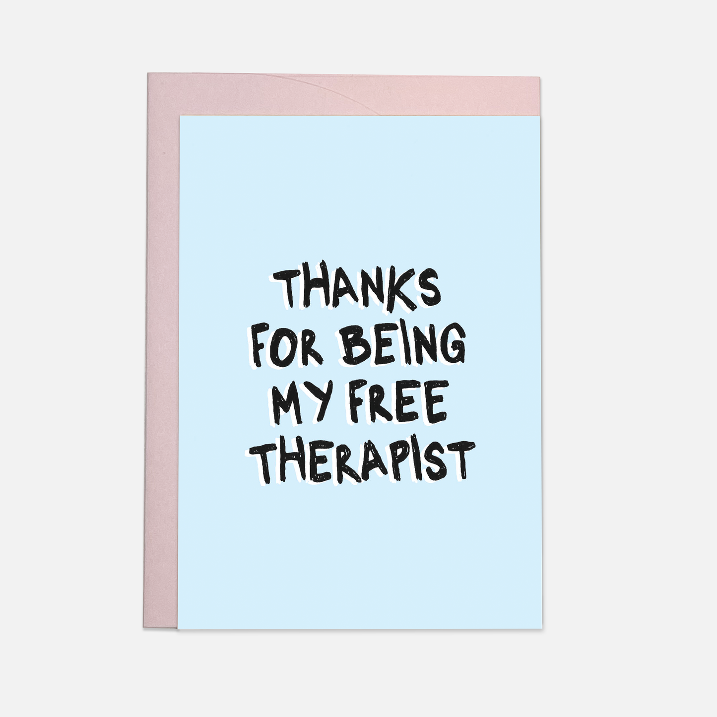 Kaart Blanche - Free therapist greeting card: Single