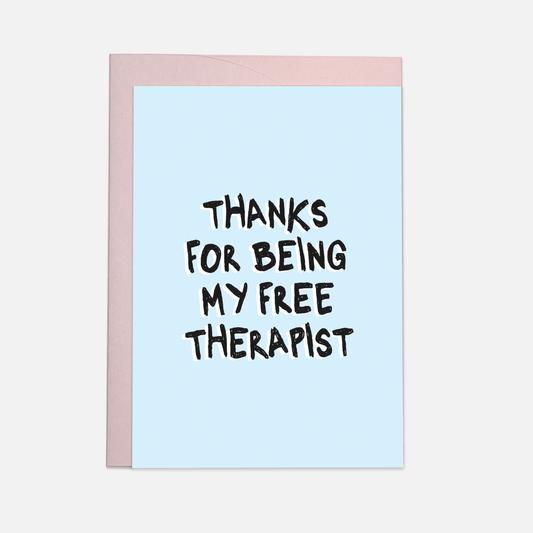 Kaart Blanche - Free therapist greeting card: Single