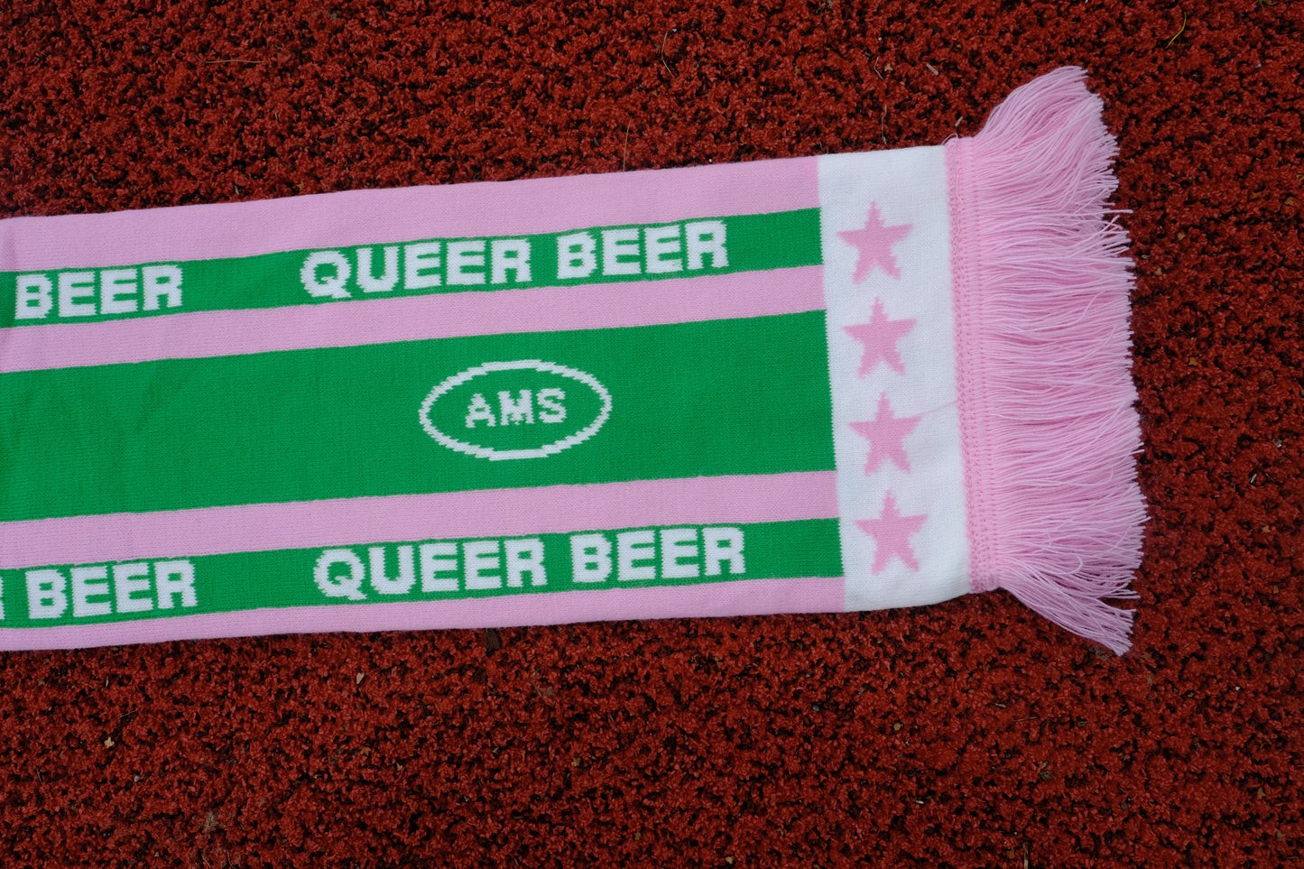 Queer Beer Scarf - green pink