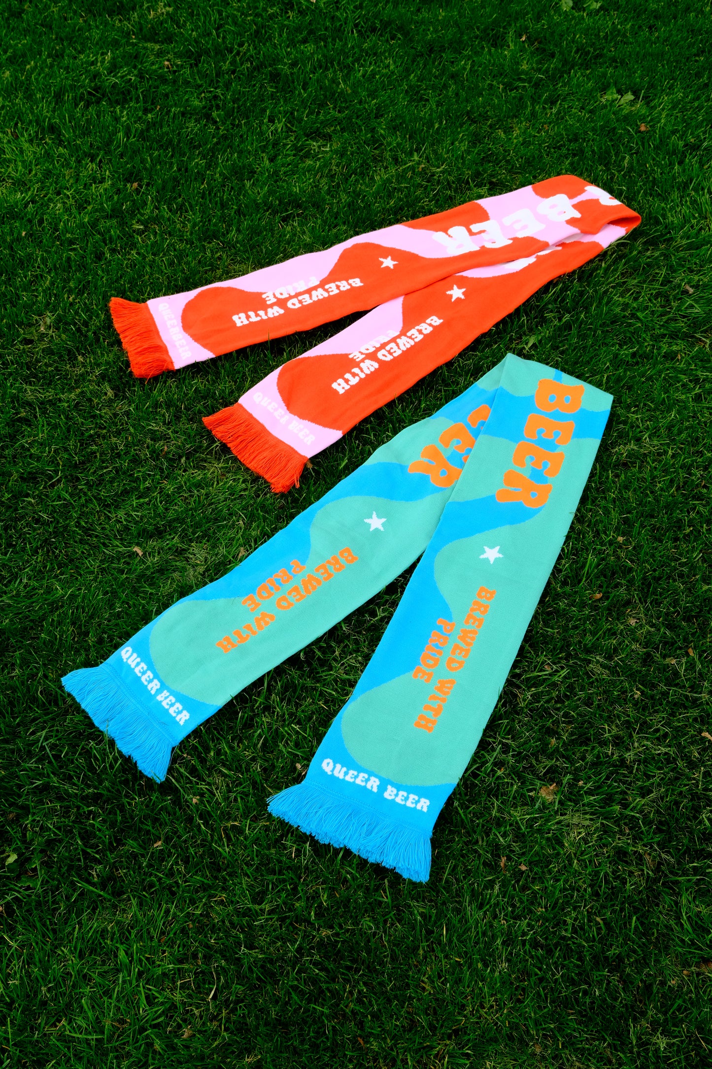 Queer Beer Scarf - red pink