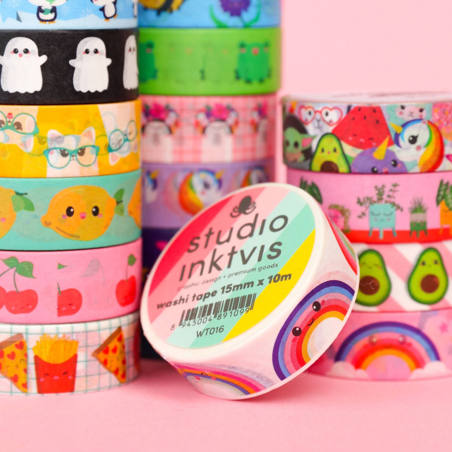 Studio Inktvis B.V. - Washi tape met kersenmotief